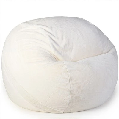 Faux Fur Bean Bag Stol för vuxna